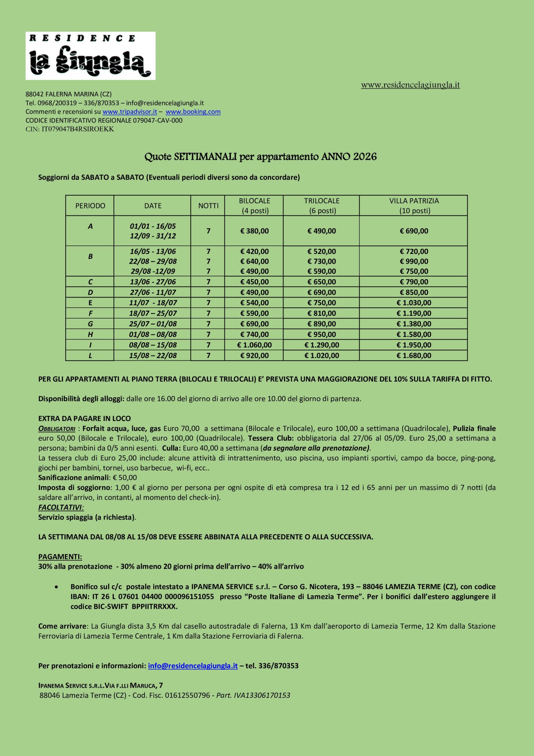 LISTINO UFFICIALE ESTATE 2026 IN ITALIANO (2)